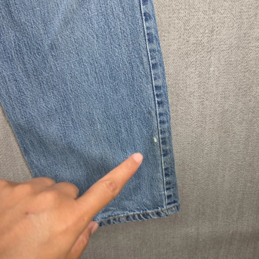 Talbots Jeans Mens 36x32 Blue Light Wash Straight Leg Denim‎ Casual G01-1405
